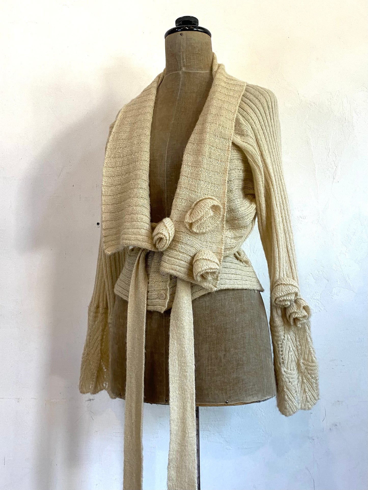 alexander mcqueen mohair cardigan, mid-late 90s