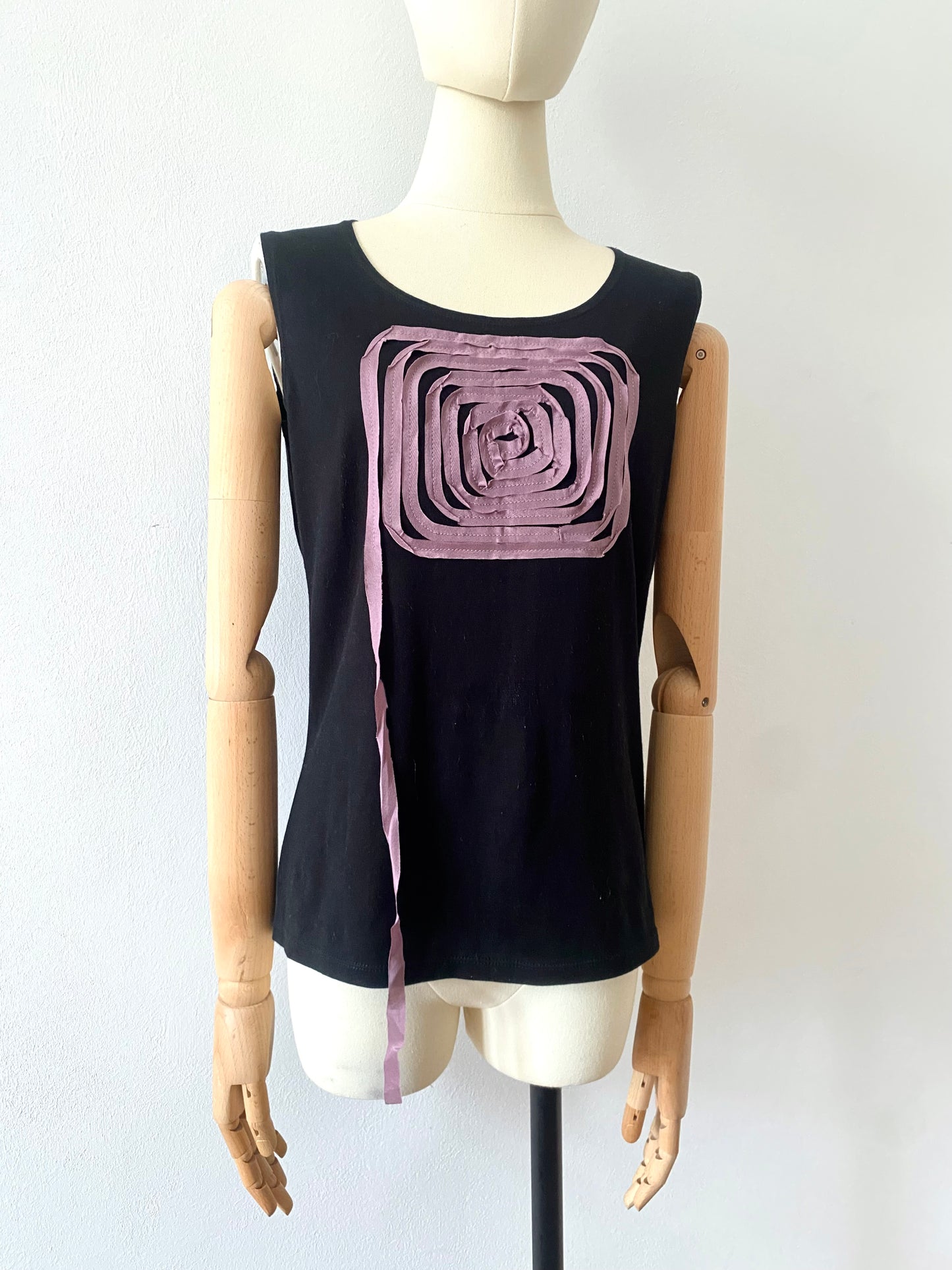 atsuro tayama 3-D cotton and silk spiral tank