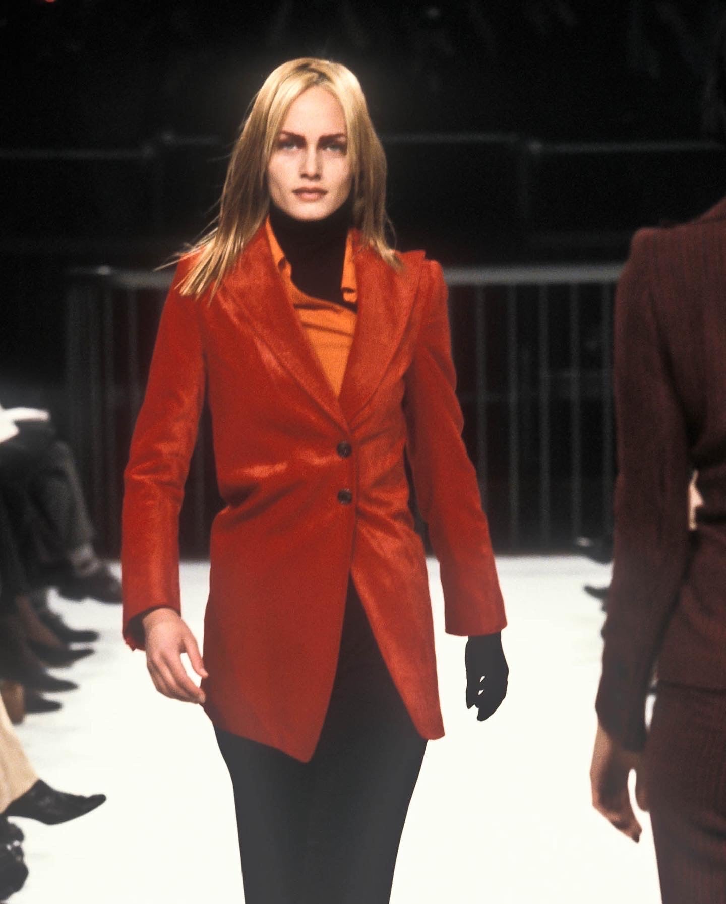 ann demeulemeester red cord blazer, f/w 1996