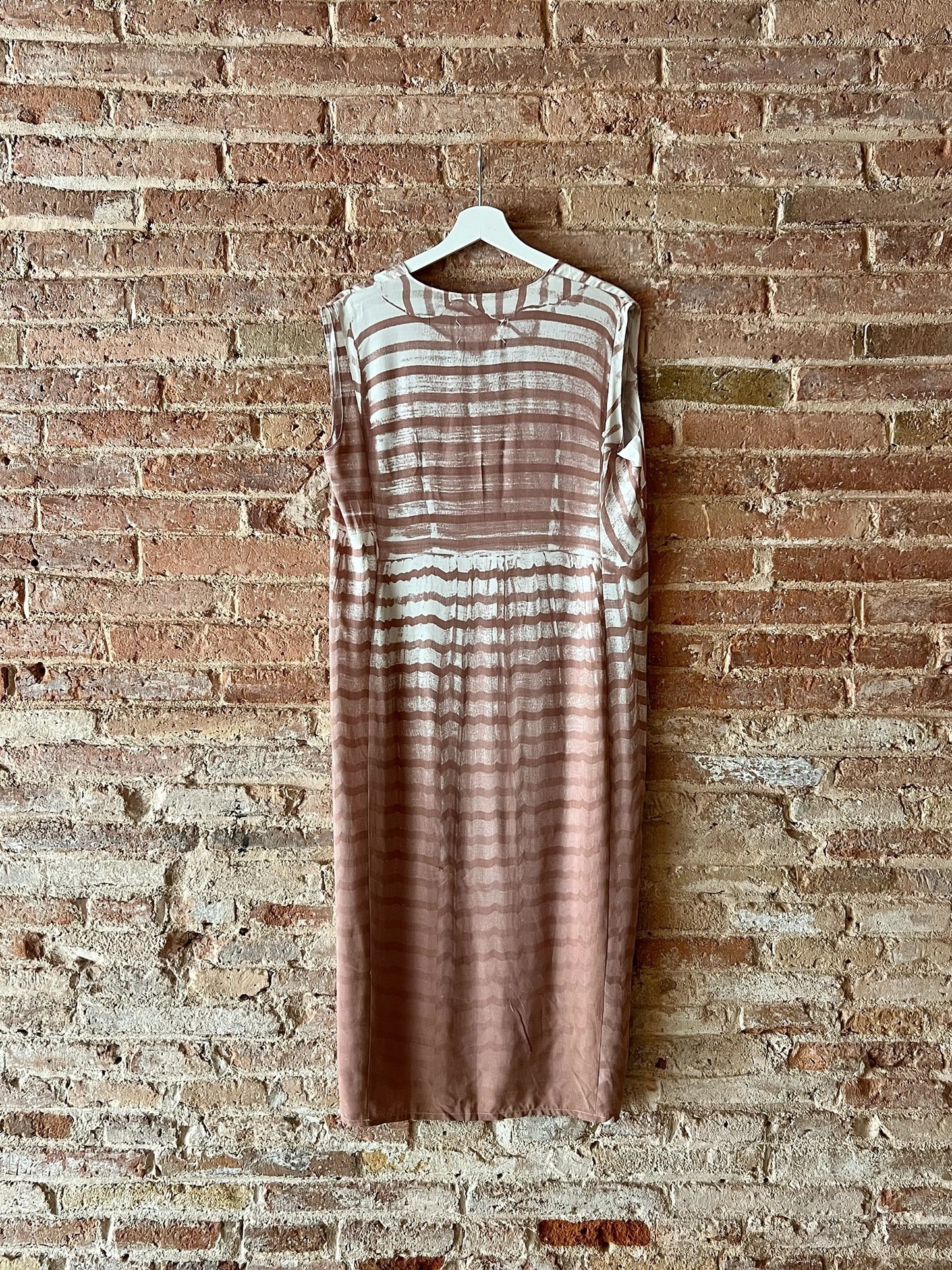 martin margiela trompe l’oeil photo-print rayon dress, s/s 1996