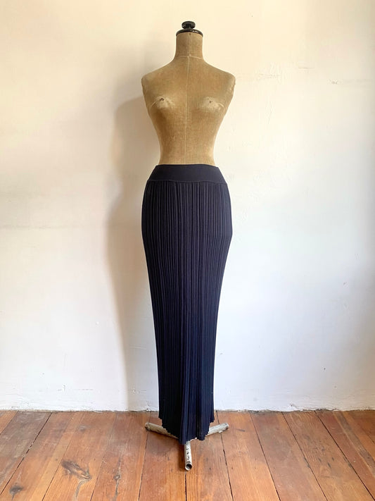 kaat tilley ribbed column maxi skirt, 1990s