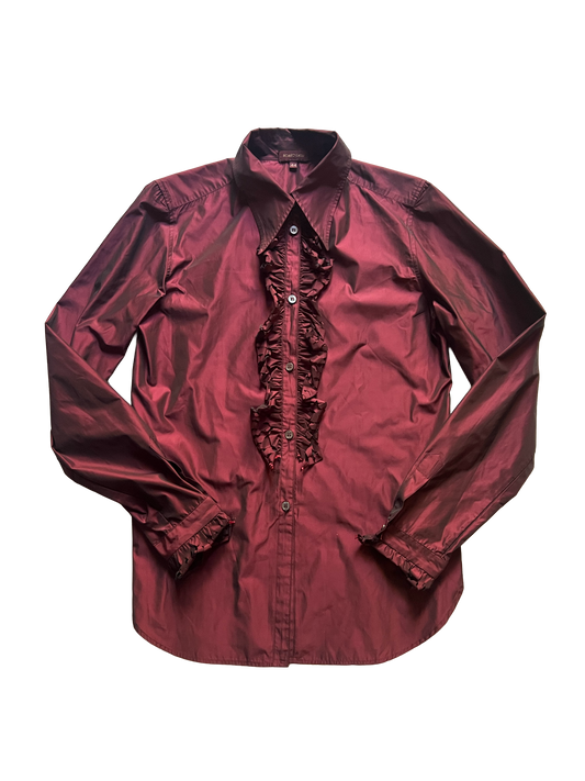 romeo gigli laser cut placket shirt, a/w 2003