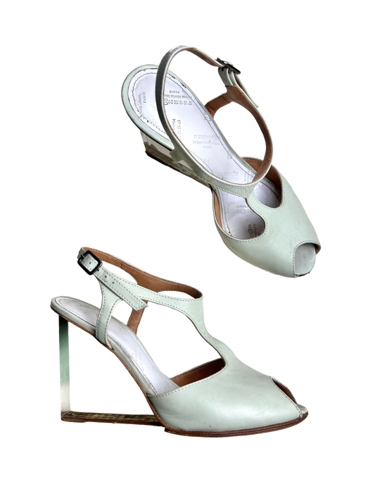 maison margiela plexiglass heel t-bar wedges, s/s 2007
