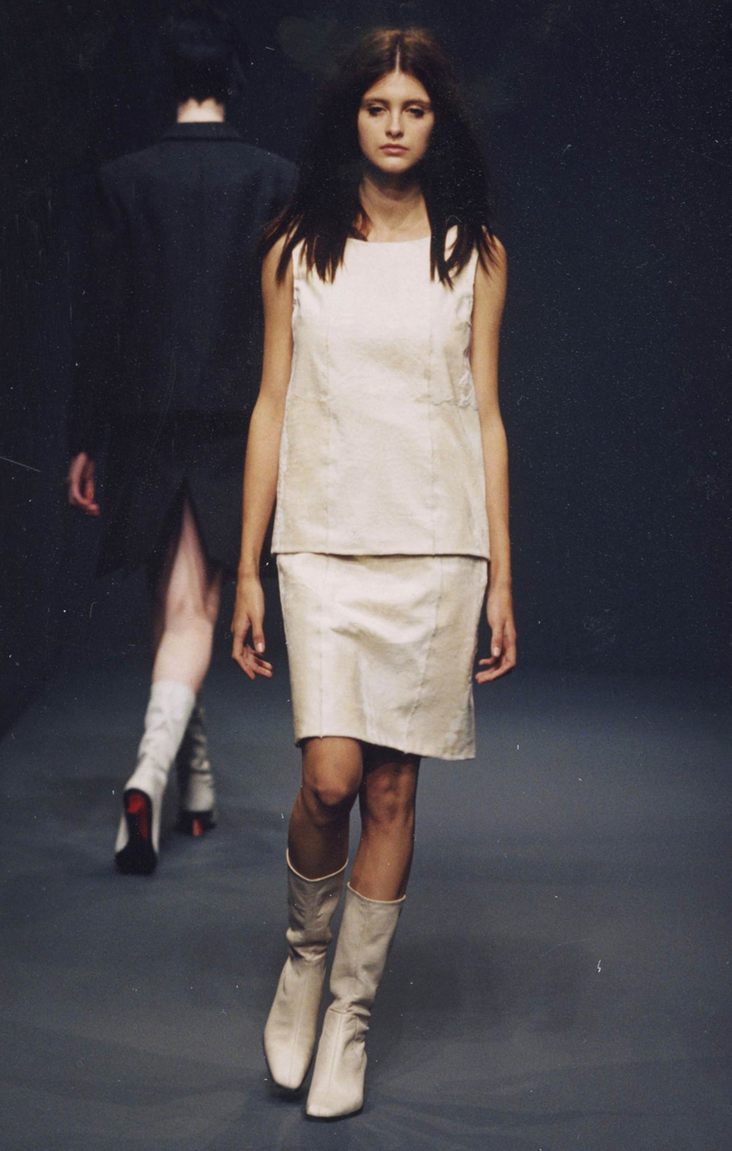 prada fur skirt, f/w 1998