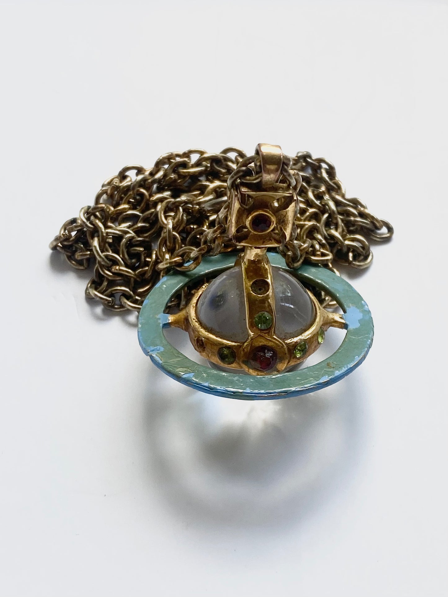 vivienne westwood orb pendant necklace, late 80s