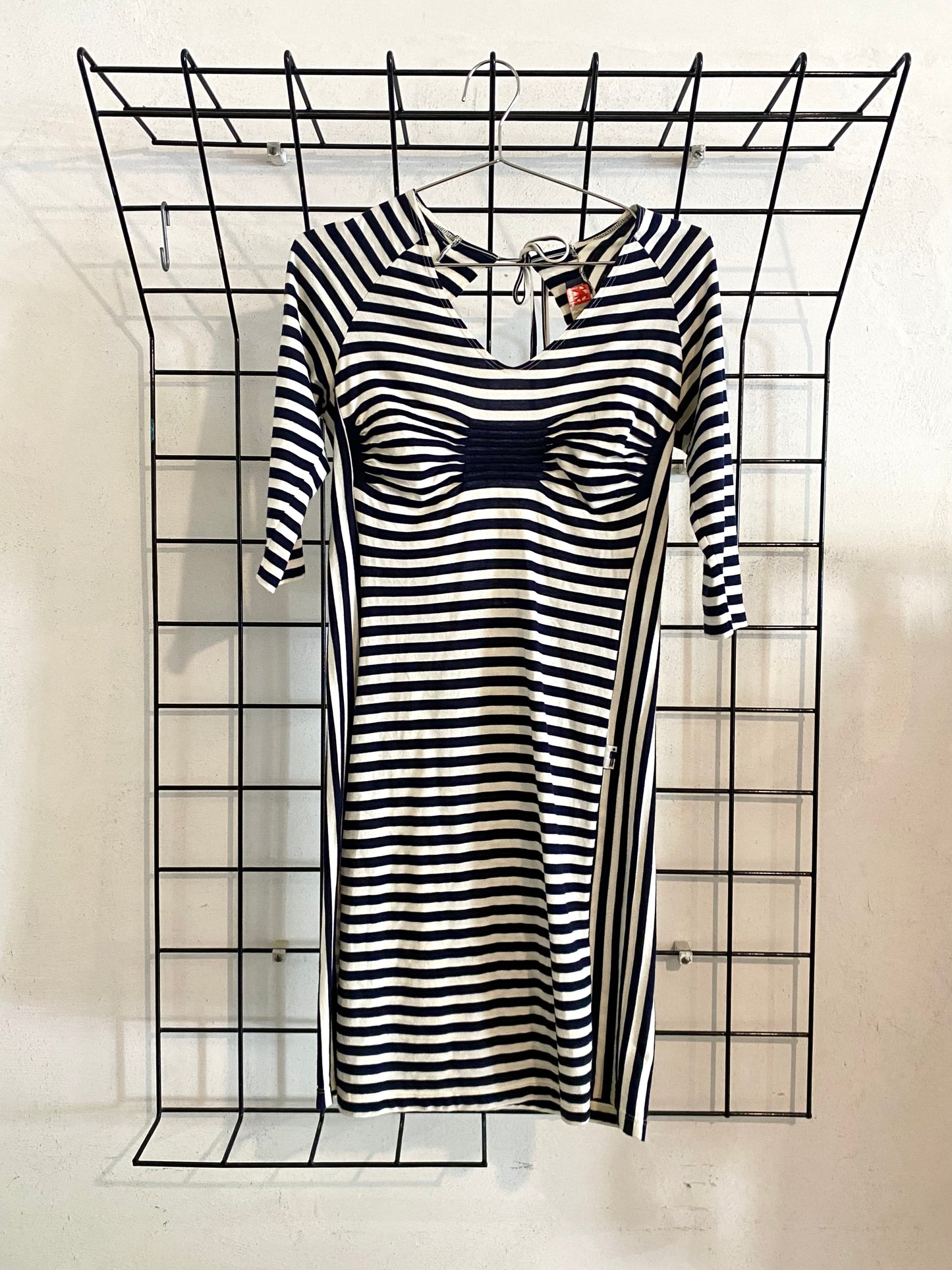 jean paul gaultier striped dress with 3D bust, 90s