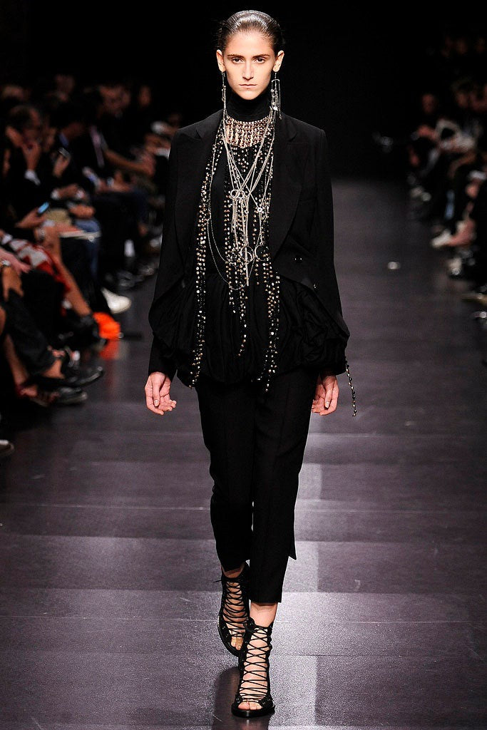 ann demeulemeester glass crystal rope chain, s/s 2009