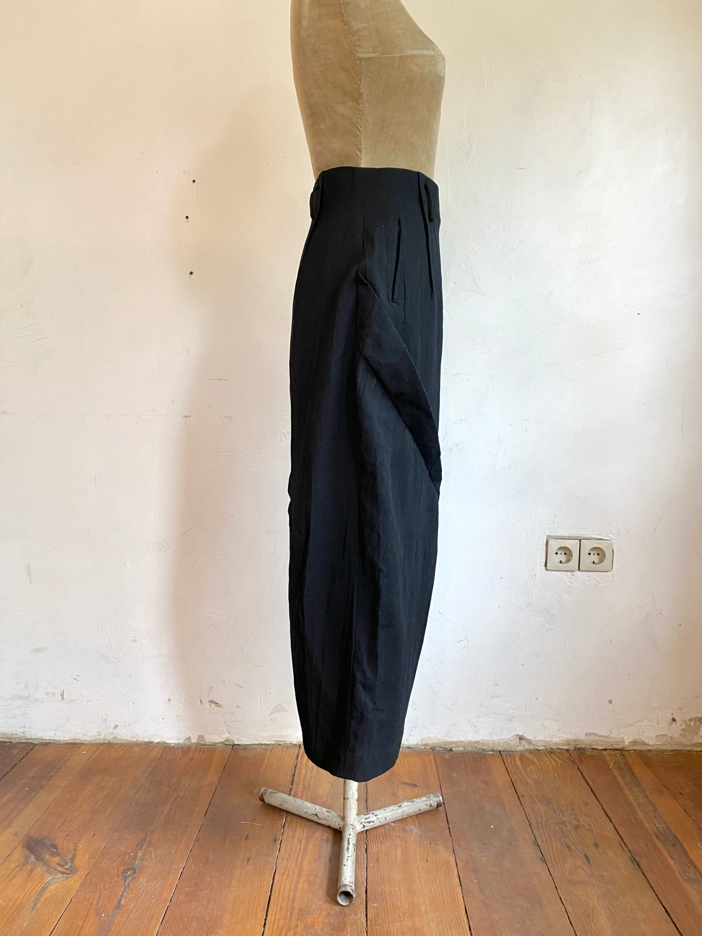 atsuro tayama high waist skirt with asymmetric darts, mid-late 90s