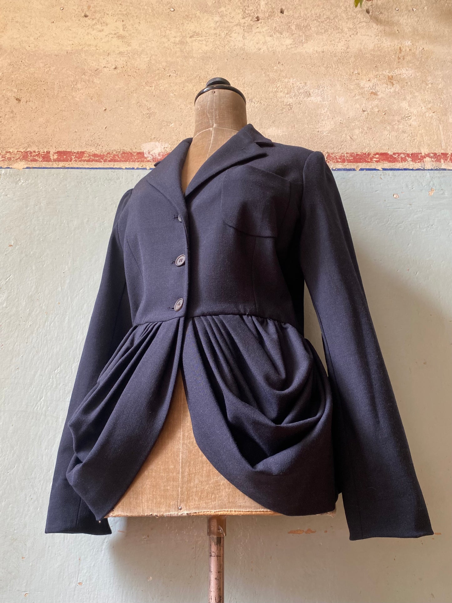 romeo gigli draped hem jacket, f/w 1995