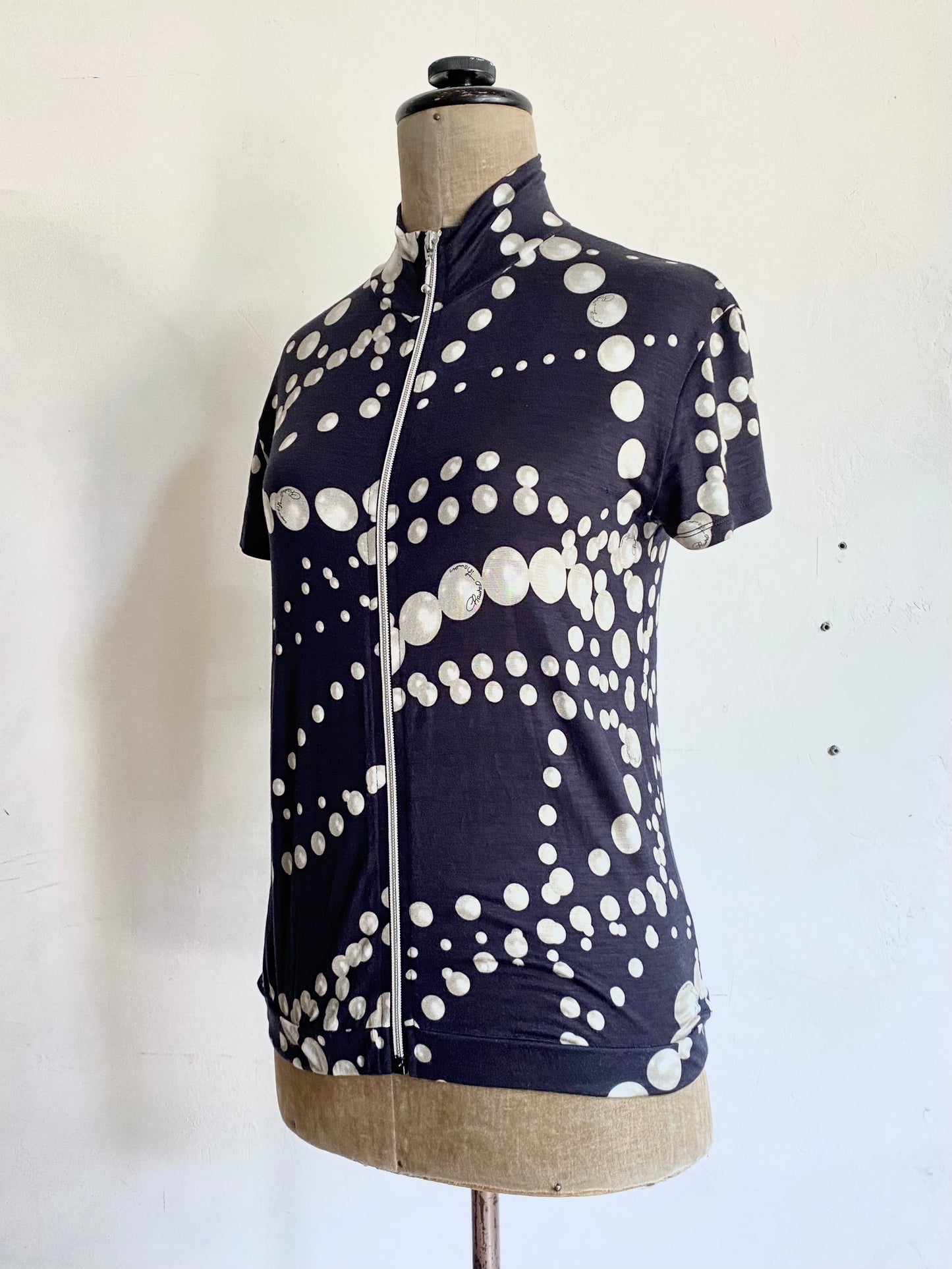 chantal thomass "cyber-pearl" cycling jacket, early-mid 90s