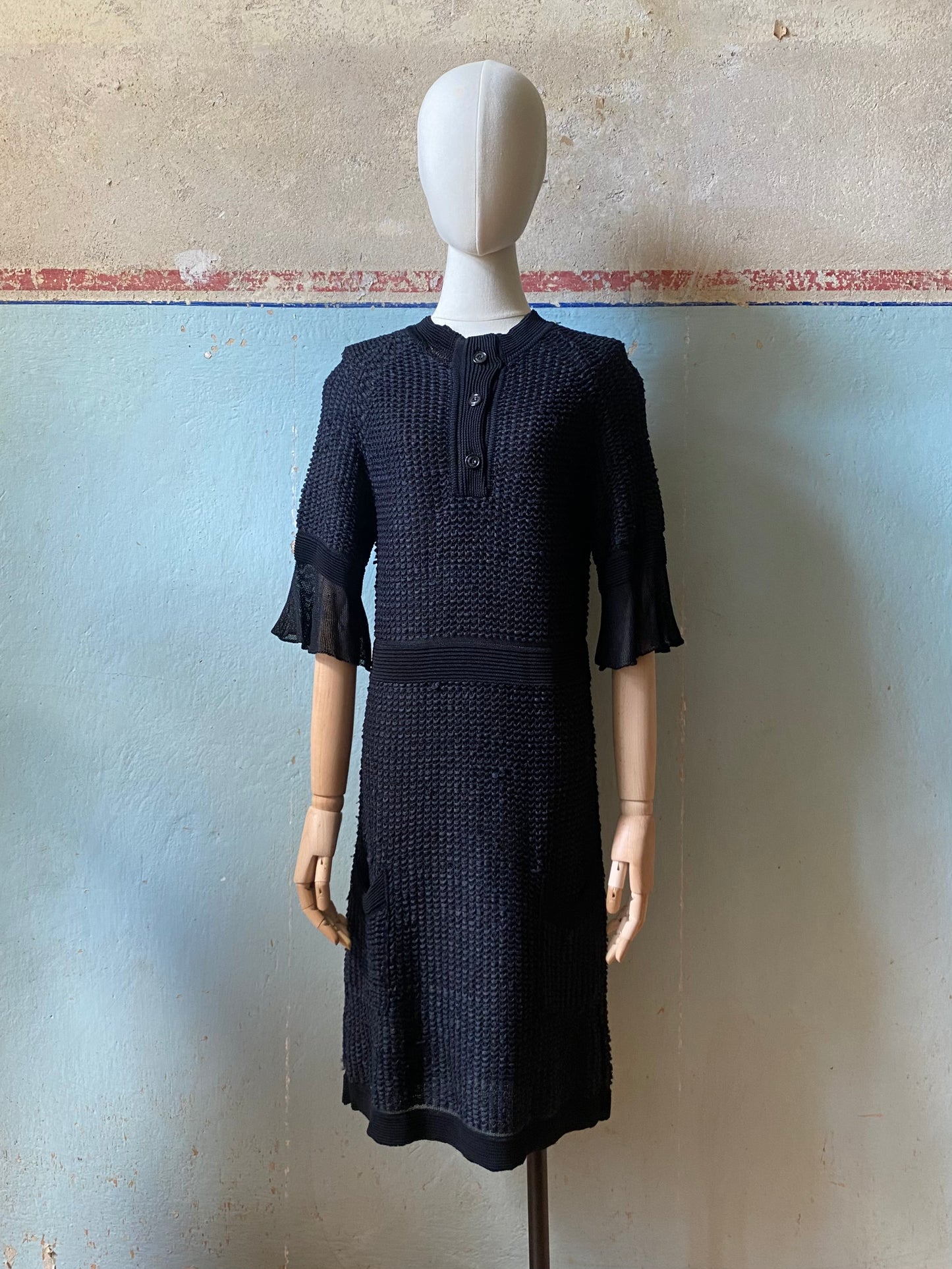 alessandro dell’acqua knit dress, late 90s