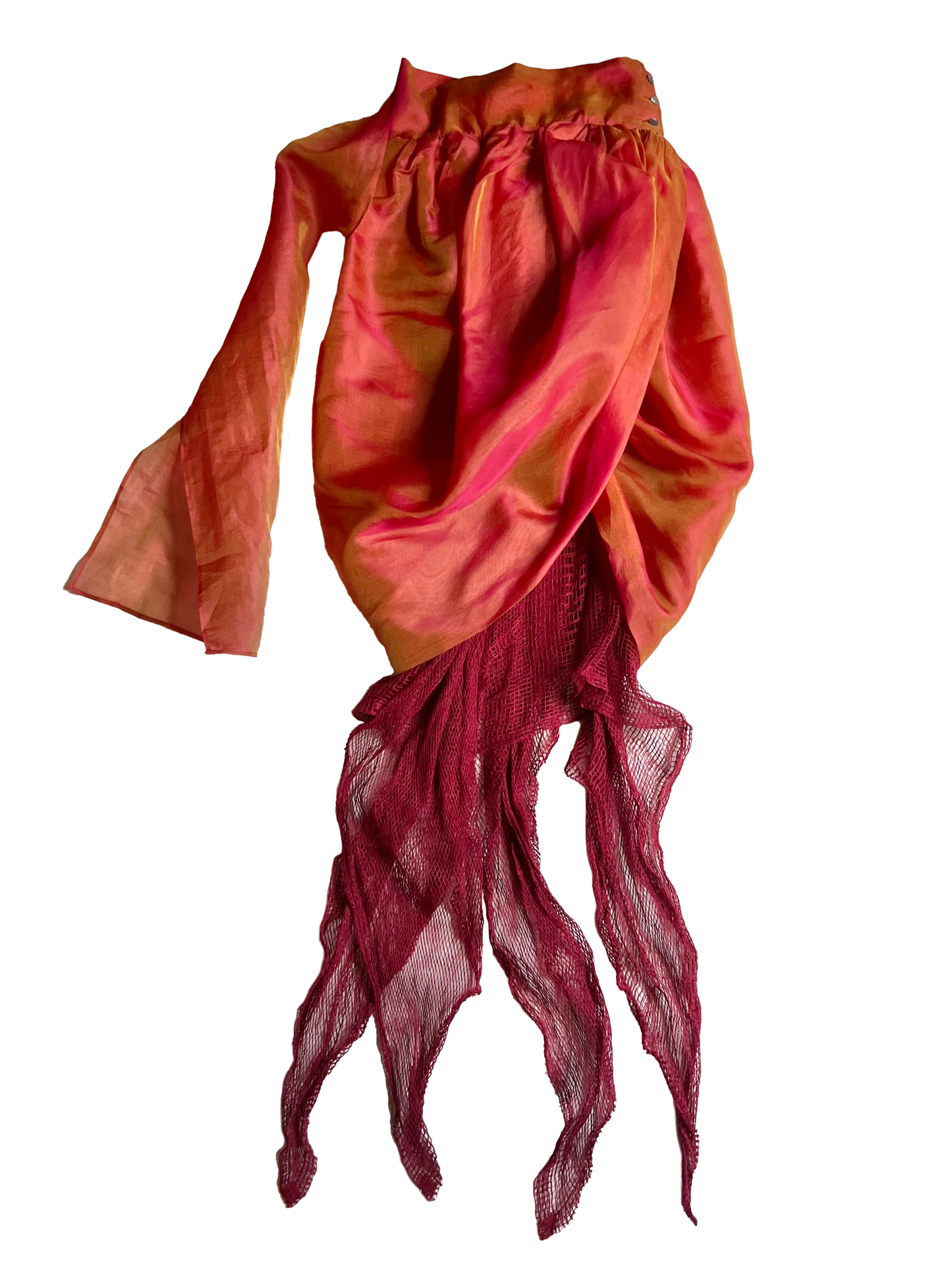 romeo gigli balloon skirt with cotton mesh lining, s/s 1990