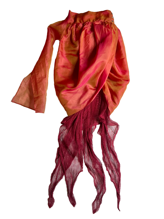 romeo gigli balloon skirt with cotton mesh lining, s/s 1990